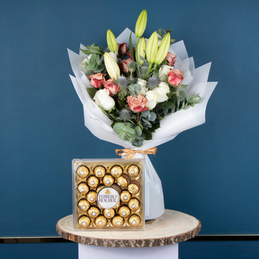 Gifts of Gratitude, Ferrero Rocher Chocolate, Amazing Bouquet, Care Instructions, Water Change, Cool Place